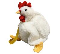 Obelunrp Chicken Purse, Cute Funny Plush Crossbody Chicken Bag with Smooth Zipper, Adjustable Capacious Skin-Friendly Handbag for Women Girls Surprising, Cute Purse, Bag