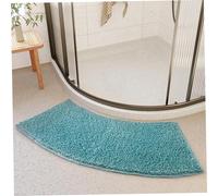 Obelunrp Curved Bath Mat 16x39 Inch Fast Absorbent Bath Rugs Non-slip Soft Shower Rug with Fine Edging Fast Drying Machine Washable Thick Bathroom Mat for Home, Hotel, Apartment, Curved
