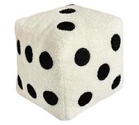 Obelunrp Dice Pillow, 12 Inch 6-Sided Fuzzy Plush Dice Unique Throw Pillows Cube Graphic Decorative Sofa Cushion for Home, Hotel, Party, Office, DecoracióN Del Hogar