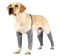 Obelunrp Dog Leg Protectors, Stretch Dog Leg Sleeves with Front and Back Leg, Adjustable Dog Sleeve to Prevent Licking for Large Dogs Outdoor Indoor (XXL)