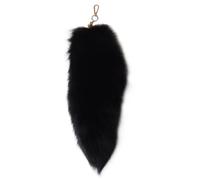 Obelunrp Fox Tail Keychain, 15.7inch Faux Fur Fox Tail Keyring, Fluffy Therian Tails Handbag Pendant, Wolf Tail Hanging Charm for Handbag Backpack (Tail-4)