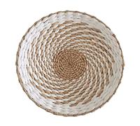 Obelunrp Hanging Woven Wall Basket Chic Boho Handcrafted Baskets Modern Farmhouse & Rustic Wall Decor Style 5, Diameter 25cm, basket wall decor, wall basket decor