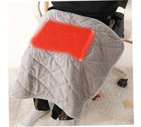 Obelunrp Heated Lap Blanket, 80x60cm Soft USB Electric Heated Blanket Throw with Pocket, Washable Small Heating Blankets for Wheelchair, Car, Travel & Home (Style 1)