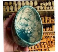 Obelunrp Herb Stripper Bowl, 3.9x2.5inch Handmade Ceramic Herb Peeling Cup with Holes, Decorative Pottery Stripper Bowls for Separating Leaves and Stems