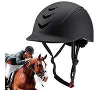 Obelunrp Horse Riding Helmet, Breathable Soft Padding Horse Riding Hat with Adjustable Strap, Safety Anti-collision Equestrian Hats & Helmets for Women Men, Decoraciones al aire libre