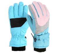 Obelunrp Kids Ski Gloves, Waterproof Snow Gloves for Boy/Girl Age 4-7, Windproof Winter Unisex Cold Weather Insulated Outdoor Snowboard for Winter Sports SHoliday Decor