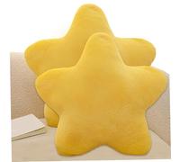 Obelunrp Kids' Throw Pillows, 2Pcs Star Pillow, Star Shaped Plush Pillow, Cute Cuddly Sofa Cushion Decorative Fluffy Cushion for Living, Bedroom Play Room, Decor, Gift