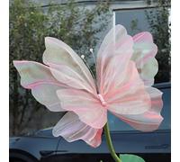 Obelunrp Large Butterfly Decorations, 50cm Giant Silk Butterflies, Realistic Big Butterfly Decorations for DIY Wedding Party Photography (Style 1)