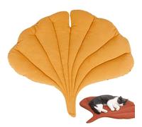 Obelunrp Leaf Cat Bed, Double-sided Leaf Shaped Cat Beds for Indoor Cats, Soft Cat Play Mat, PP Cotton Filling Pet Warming Pad, Funny Cat Beds for Fall Winter Dog Cats (Style 1)