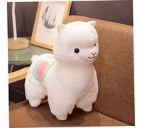 Obelunrp Plush Toy Cartoon Fabric Llama Stitching Stuffed Doll Alpaca Plush Toy Birthday Toys for Girls and Boys White, Décoration de jardin