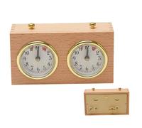 Obelunrp Retro Mechanical Chess Game Clock International Chess Clock Count Up Down Chess Timer Protable Wooden Mechanical Chess Game Timer
