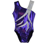Obersee Girls Gymnastics Leotards One-Piece Athletic Activewear Girl's Dance Outfit Girls' & Women's Sizes - Spin Purple | CS Child (4-6 years) | O3GL049CS