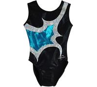 Obersee Girls' O3GL066CXXS Gymnastics Leotard, Lucy Turquoise, CXXS Child (2-3 years)