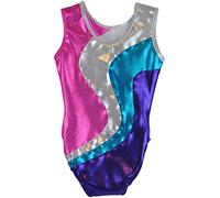 Obersee Girls' O3GL068CXXS Gymnastics Leotard, Dizzy Purple, CXXS (2-3 years)