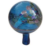 Oberstdorfer Glashütte Gazing Ball turquoise multi colored mirrored round Gardenball handmade crystal Glass Diameter approx 9 cm