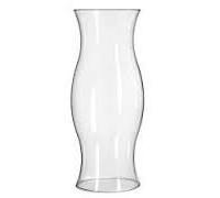 Oberstdorfer Glashütte Hurricane Lamp Cylinder Botomless transparent large Glass Windlight decorative Lantern Height approx 22 Cm at the Top and Bottom diameter Approx 9 Cm Widest Point 10 cm