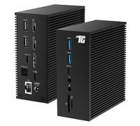 OBERSTER USB C Docking Station, Triple Display 17-in-1 with DisplayPort, 2 HDMI, 6 USB, LAN, SD/TF Card Readers, 60W Charging, Audio in and Out, DC Input, Compatible with Windows/MacOS Laptops