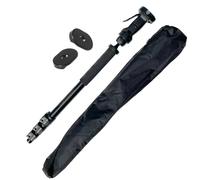 Oberwerk 2000 Series Monopod - Binocular & Camera Monopod Stand with Grip-Action Ball Head & 2 Versatile Quick-Release Plates | Lightweight, Portable, Foldable Monopod | Extends from 34" to 78"