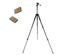 Oberwerk 3000 Series Tripod - Sturdy Binocular & Camera Tripod Stand with Quick Release Head & 2 Versatile Quick-Release Plates | Aluminum, Portable, Extendable Tripod | Extends from 33" to 78"