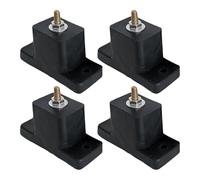Obesntln Air Conditioning Shock Absorbers, Air Conditioning Shock Absorbers, Pack of 4 Rubber Damping Block Air Compressor Feet, Damping Compressor Feet, Floor Stand Mounting Bracket