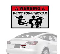 Obesntln Don't Touch My Car Sticker, Do Not Walk On Me Car Sticker | 10 x Waterproof Car Stickers, Fun Decorative Stickers for Car, Decorations