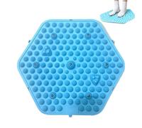 Obesntln Foot Pressure Massager, Foot Pleasure Mat - 16.14 Inch Toe Massage Cushion,Hexagonal Toe Massage Cushion,Compact Reflexology Walking Mat