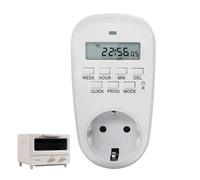 Obesntln Functional Digital Timer Socket, Electric Digital Countdown Timer - Digital Electronic Programmable Socket - Mechanical Timer Plug and Play with LCD Display Tool