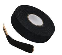 Obesntln Hockey Tape - 25m x 2.5cm Waterproof Cloth Wrap, Strong Adhesive Anti-Slip Protective Cotton Fabric Roll | Consistent Grip Sports Equipment Grip Sealing Solution for Ice Baseball Softball