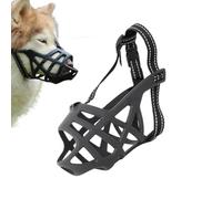 Obesntln Muzzle for Dogs, Basket Muzzle for Dogs, Breathable Mouth Cover for Dogs, Portable Cage Mouth Guard, Black Dog Training Muzzle for Small Dogs, Medium Dogs, Large