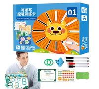 Obesntln Pen Control Book for Toddlers Plotting Books Reusable Handwriting Book Letter PRESSCHOOL LETTER ACTIVITIES - Educational Learning Puzzle Travel