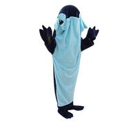 Obesntln Portable Shark Blanket - Shark Sleeping Bag - Flannel Shark Pyjamas, Soft and Warm Pyjamas, Fun and Cute Homewear, Comfortable Cosplay Costume for Children