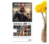 Obesntln Red Hot Roosters Calendar, Chicken Calendar 2025 - Red Hot Rooster Monthly Hanging Wall Calendar 12 Months | Funny Chicken Desk Calendar 12x12 Inch for Organization and