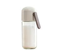 Obesntln Seasoning Containers, Salt Shaker Glass, Seasoning Salt Shaker Pots | Press Type Portable Seasoning Bottle, Sugar Bowl Containers for Stove, Office, Kitchen