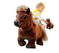 Obesntln Walking Horse Toy - Realistic Electric Plush Animal with Movement & Sound Effects | Interactive Learning Toy for Kids Child Development, Imaginative Play, and Home Room Decoration Gift