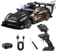 OBEST 2.4 GHz Remote-Controlled Off-Road Vehicle with Camera, 1:16 High-Speed Racing Toy Car with Spray Device and Headlights, Real-Time Graphics Transmission Via Wi-Fi