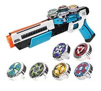 OBEST Battling Tops Gyro Burst Evolution with Engine Launcher & 6 pcs Spinning Tops for Kids Children (Blue)