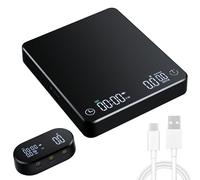 OBEST Digital Coffee Scales with Timer 0.1g/5kg, Pour-Over Drip Coffee Scale with Flow Rate Display, Espresso Scale LED Screen USB Rechargeable Kitchen Scale, Auto Calibration, Start Weight 0.5g