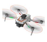 OBEST Drone with Double Camera, Foldable RC Drone with 4.3 Inch LCD Remote Control, Brushless Motor, Intelligent Barrier Protection, One-Click Return, 2 Batteries, for Adults and Beginners