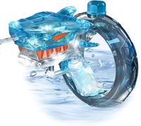 OBEST Electric Water Pistol, High Power 26-32FT Shooting Range Water Gun, Battery Powered Water Toy with Cool Lighting,Transparent Shark Design, Summer Pool Beach Outdoor Party Toys for Kids