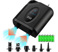 OBEST Rechargeable Paddle Board Pump Electric SUP Pump, 20PSI High Pressure 12000mAh with Dual Stage Inflator/Deflator, 12V Auto-off Portable Inflatable Air Pump for Kayak, Wing, Tent, Boat