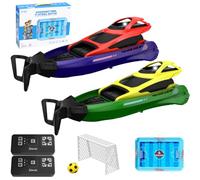 OBEST Remote Control Boat 2PCS with Kick Football Toys, Remote Control Boat for Kids and Adults, Inflatable Pool Toys, Swimming Pools Water Toys for Boys 6 years old+