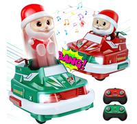 OBEST Remote Control Bumper Cars for Christmas - 2 Pcs RC Super Car, Two Against Each Other Collision Toy, 360° Drift Scooter for Kids, New Year