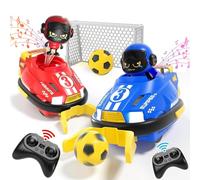 OBEST Remote Control Bumper Cars for Kids 5-12 with Football, Road Rage Speed Games, RC Battle Bumpers, Cartoon Cars With Music & Light, Family Party Games Christmas Birthday Gifts 2Pack