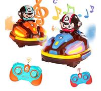 OBEST Remote Control Bumper Cars Toys for Kids, 2 Pack Battle Car Toy Switchable Speeds with Spray & Music & Lights, Speed Bumper Cars Games Christmas Birthday Gifts