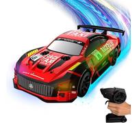 OBEST Remote Control Drift Car with LED Lights, 2.4GHz 4WD High Speed RC Racing Car Model Toy Gift for Kids, 2 Battery (Red)