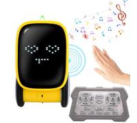 OBEST Remote Control Gesture Sensing Smart Robot Toys, Intelligent Robotic Toys for Kids, Children Girls Boys 3-8 Year, Touch Sensor, Programmer, Dance, Music, Emoji Switch, Storytelling (Yellow)