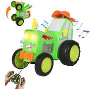 OBEST Remote Control Stunt Car, Crazy Jumping Toy Car, Dance Car with Music and Light, 90° Upright Driving, Rechargeable Battery, Children's Toy