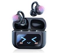 OBEST Smart Language Translator Earphones,144 Languages Bluetooth Translator Device with LCD Color Touch Screen, Two-Way Translator Earclips for Language Learning/Travel/Business