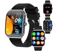 OBEST Smart Watch, Bluetooth Smartwatch for Men Women, 1.95 inch HD Touch Curved Screen, IP68 Waterproof Fitness Watch Pedometer,Pulse Gauge Sleep Monitor,Fitness Tracker Sports Watch for iOS Android
