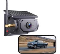 OBEST Solar Wireless Reversing Camera, 1080P Rear View Camera IP67 Waterproof Reverse Camera, Wireless Magnetic WiFi Infrared Night Vision Camera (32216)